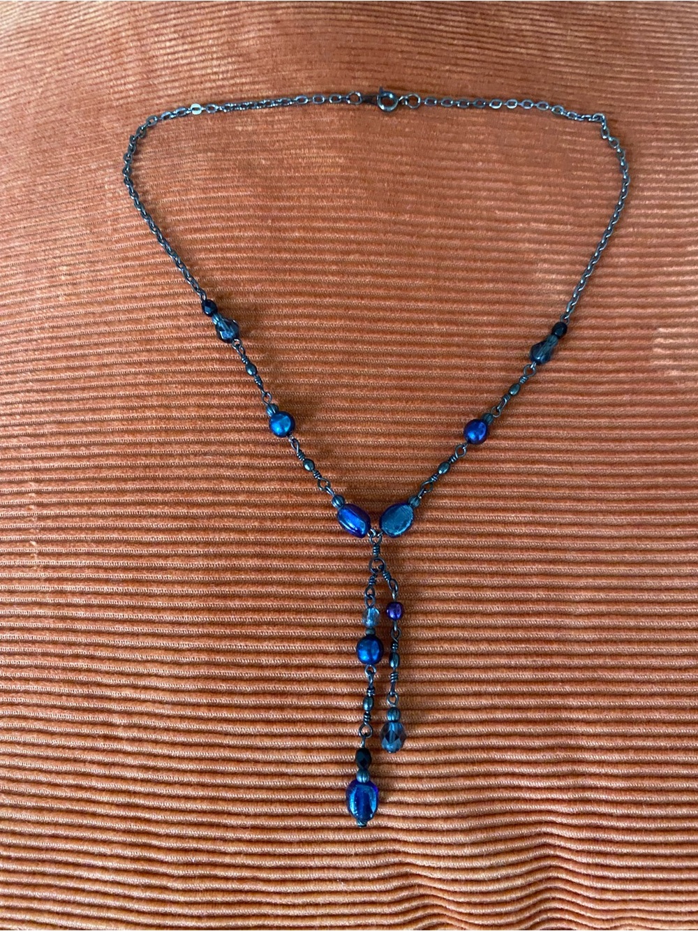 Vintage Beaded Chain Necklace